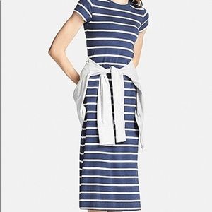 Uniqlo striped dress with built in bra